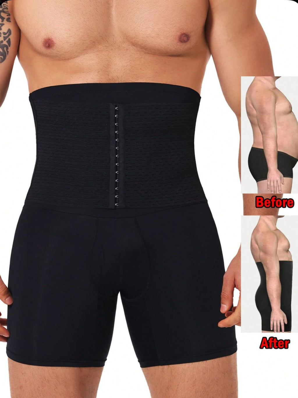 Men's High-Compression Body Shaper Shorts